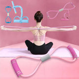 New 6-Tube Resistance Bands Set with Foam Sport At Home Yoga Elastic Band Shoulder Opening TPE Yoga Pedal Puller for Abdomen Arm