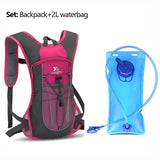 Sports Backpack Water Bag Set 2Liters Outdoor Hiking Waterbag Rucksack Cycling Water Bladder Knapsack Refill Hydration Bag Pack