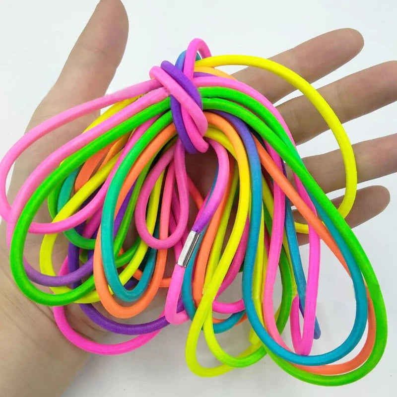 5-10M Super Elastic Jump Rope Endurance Training Fun Exercise Toys Indoor Outdoor Home Group Adjustable Rubber Jump Rope Strap