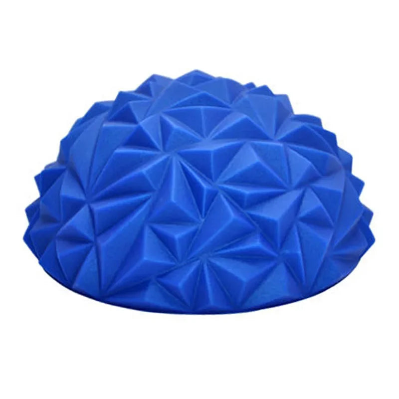 16cm Yoga Ball PVC Inflatable Massage Point Half Fit Ball Balance Trainer Stabilizer GYM Pilates Fitness Pineapple Massage Ball