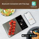 Digital Nutrition Scale Stainless Steel Smart Kitchen Scale Calorie Tracking Support Phone App