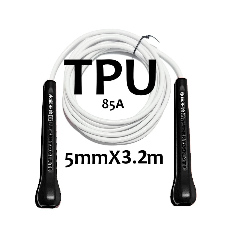 NEVERTOOLATE TPU PVC 10.5FT 3.2m x 5mm PVC  speed double under skip rope jump tricks fitness crossfit CROSSFIT LONG
