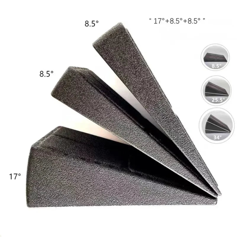 3-Piece Yoga Foam Wedge Anti Slip Wedge Block Leg Stretcher And Fascia Stretcher, Used To Improve Leg Strength Treatment