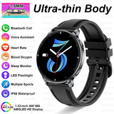 2026 New 1.32" AMOLED Smartwatch Man 466*466 Resolution Bluetooth Call LED Flashlight Fitness Tracker Smart Watch For Men Women