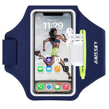 HAISSKY Zipper Pocket Running Sports Armband For iPhone 17 16 15 Pro Max 14 Plus 13 Men Women Outdoor Touch Screen Belt Arm Bags