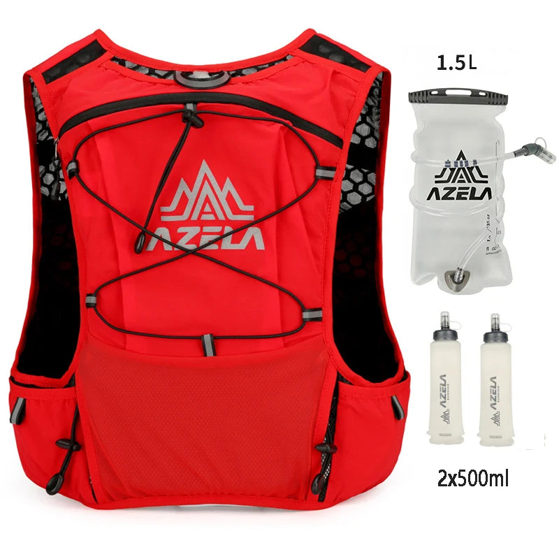 Outdoor Trail Running Backpack Ultralight Running Race Hydration Vest Breathable Jogging Vest for Marathon Cycling Hiking Trail