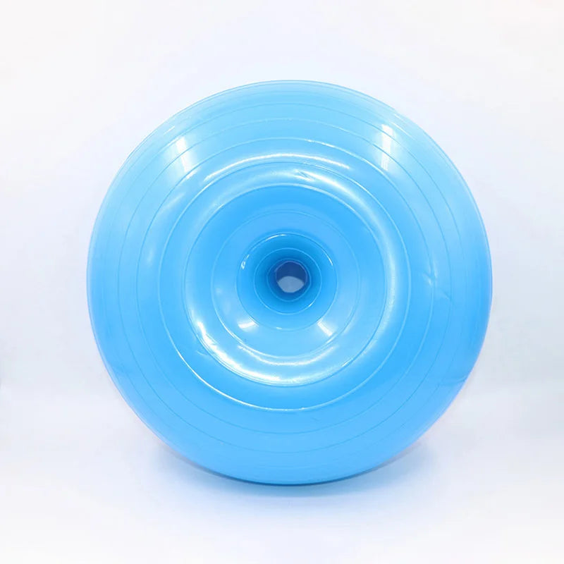 Donut Yoga Ball Balance Ball Pilates Accessories Home Fitness Equipment Rehabilitation Exercise Thicken Inflate Yoga Ball 50cm