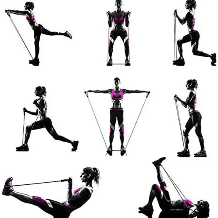 Resistance Bands with Handles – Home Gym Strength Training Set for Women & Men