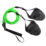 Swimming Resistance Band Set with Hand Paddles Handles Exercise Workout Bands for Men Women 1.2m Stretch Cord
