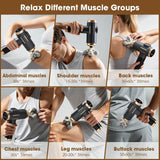 11-IN-1 Electric Massage Gun 99 Level Powerful Fascia Gun High-Frequency Vibration Body Massage Gun USB Rechargeable