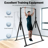 Triangular Pull up Station Black Horizontal Bar 1.75-2.3m Adjustable Height Freestanding Traction Bar for Gym School Home