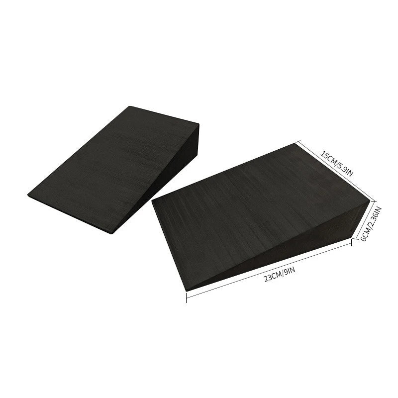 1Pair 15x12x5cm for Yoga Block Squat Yoga Stretching Inclined Board Wedge Slant Board, Calf Stretcher, Balance Pad Foam Wedge