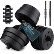 Adjustable Dumbbell Set, 20kg Dumbbell, Home Gym Weights