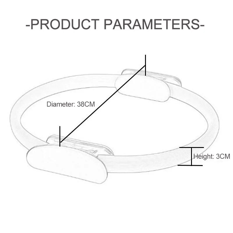 Pilates Ring Elastic Yoga Fitness Circle Home Gym Resistance Exercise Tool for Women Yoga Pilates Ring YJQ01