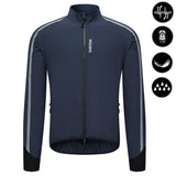 WOSAWE Men's Cycling Windbreaker Ultralight Reflective Windproof Jacket Men MTB Road Bike Wind Coat Long Sleeve Bicycle Clothing