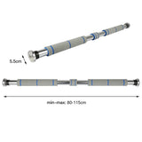 Doorway Pull-Up Bar, 80-115 cm, 150 kg, Gymnastics Bar, Strength Training, Pull-Up Bar, Arms, Strength Training Equipment