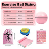 5pcs Yoga Ball Set for Gymnastics, Balance Training, Body Shaping and Thickening Durable Fitness Balls Home Fitness Supplies