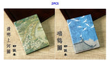 Pocket Notebook Hard Mini Notebooks Chinese Paintings Blank Inside Journal Diary for Student School Supplies Stationery