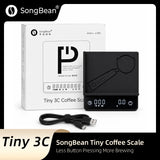 SearchPean/SongBean Tiny2S/Tiny3C Espresso Coffee Kitchen Scale Mini Smart Timer USB 2kg/0.1g Send Pad Man Woman Gift