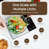 Smart Kitchen Scale Connects to Mobile App for Food Calorie Calculation Fitness Weight Loss Body Management
