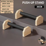 Push-up Stand Wood Pushup Bars Exercise Non-Slip Parallettes Handle Stands Calisthenics Fitness Equipment Home Strength Training