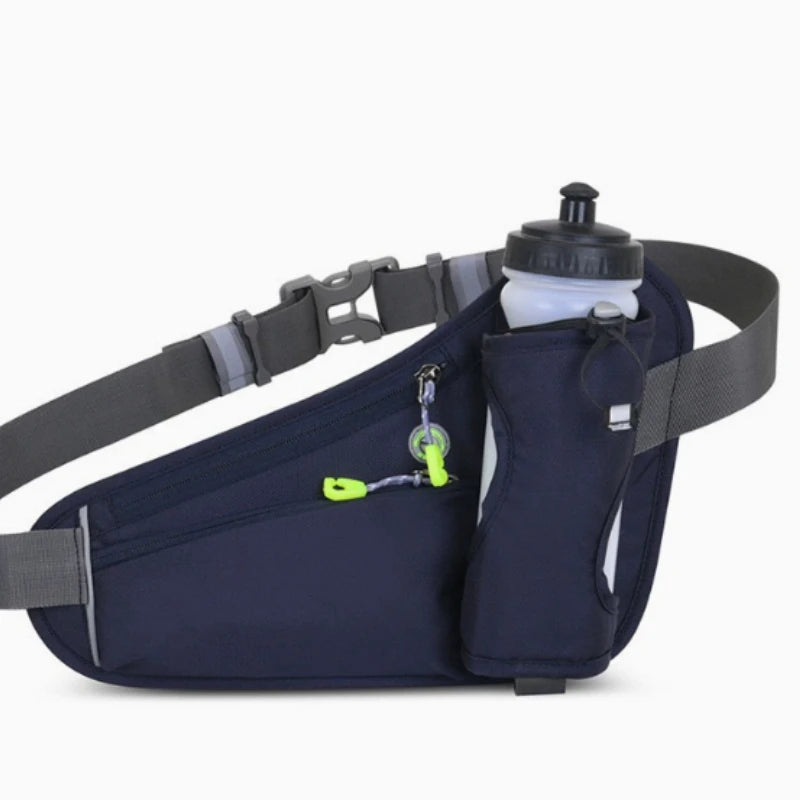 Running Waist Bags Water Bottle Holder Hydration Belt Bag Men Women Sports Fanny Pack Gym Running Cell Phone Jogging Cycling Bag