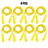 2/4/8/16Pcs Cotton Rubber Skipping Rope For Fitness Elementary School Cloth Braided Rope Fitness Student School Exercise
