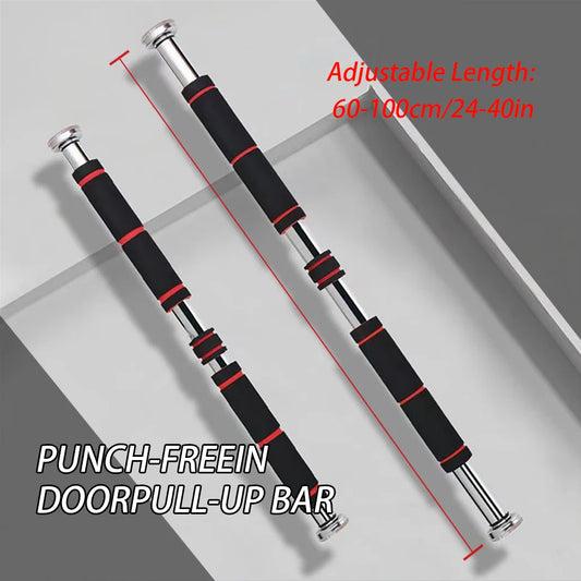 Home Fitness Horizontal Bar Pull-Up Bar, Special Fitness Equipment for Fitness, Adjustable from 60cm to 100cm , Suitable for Bodybuilding Men to Exercise Hand, Chest and Shoulder Strength, Easy to Carry, Simple to Install, Su
