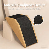 2pcs Cork Yoga Wedge Block Non-Slip Surface for Squat Heel Elevation Calf Stretching Home Gym Fitness Accessories