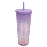 LUSQI Durian Straw Tumbler Double Wall Insulated Plastic Cup Trendy Creative Large Capacity Water Bottle With Multi Colors