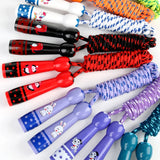 Toddler Jump Rope Wear Resistant Cotton Cord Length Adjustable Soft Skipping Rope With Smooth Handles For Kids Boys Girls