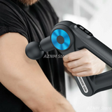Mini Triangle Massage Gun, 9 Speeds Electric Fascia Massager with 9 Heads, 1500mAh Quiet Deep Tissue Muscle Relaxation Device