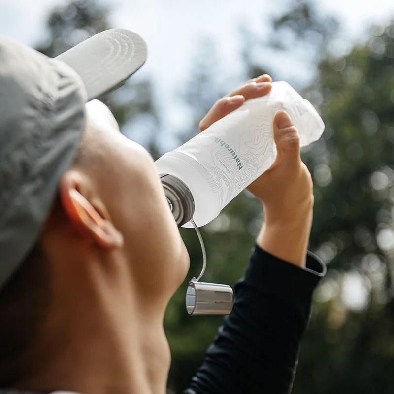 Naturehike 250ml 500ml TPU Soft Water Flask Portable Collapsible Hydration Bladder for Trail Running Hiking Cycling Marathon