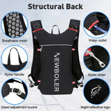 5L Ultra Lightweight Running Backpack Running Trail Hydration Vest Pack Marathon Running Bike Rucksack bag 500ml 2L Soft Flask