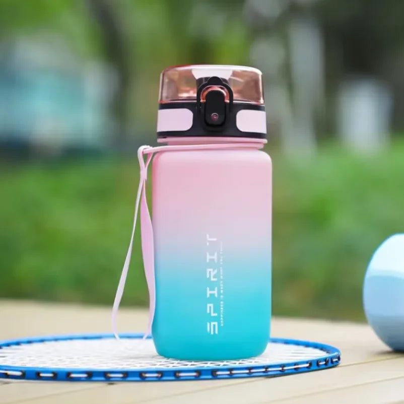 Gradient Sports Water Bottle with Time Marker - Leak-Proof, Durable PC Material for Cycling, Running & Fitness