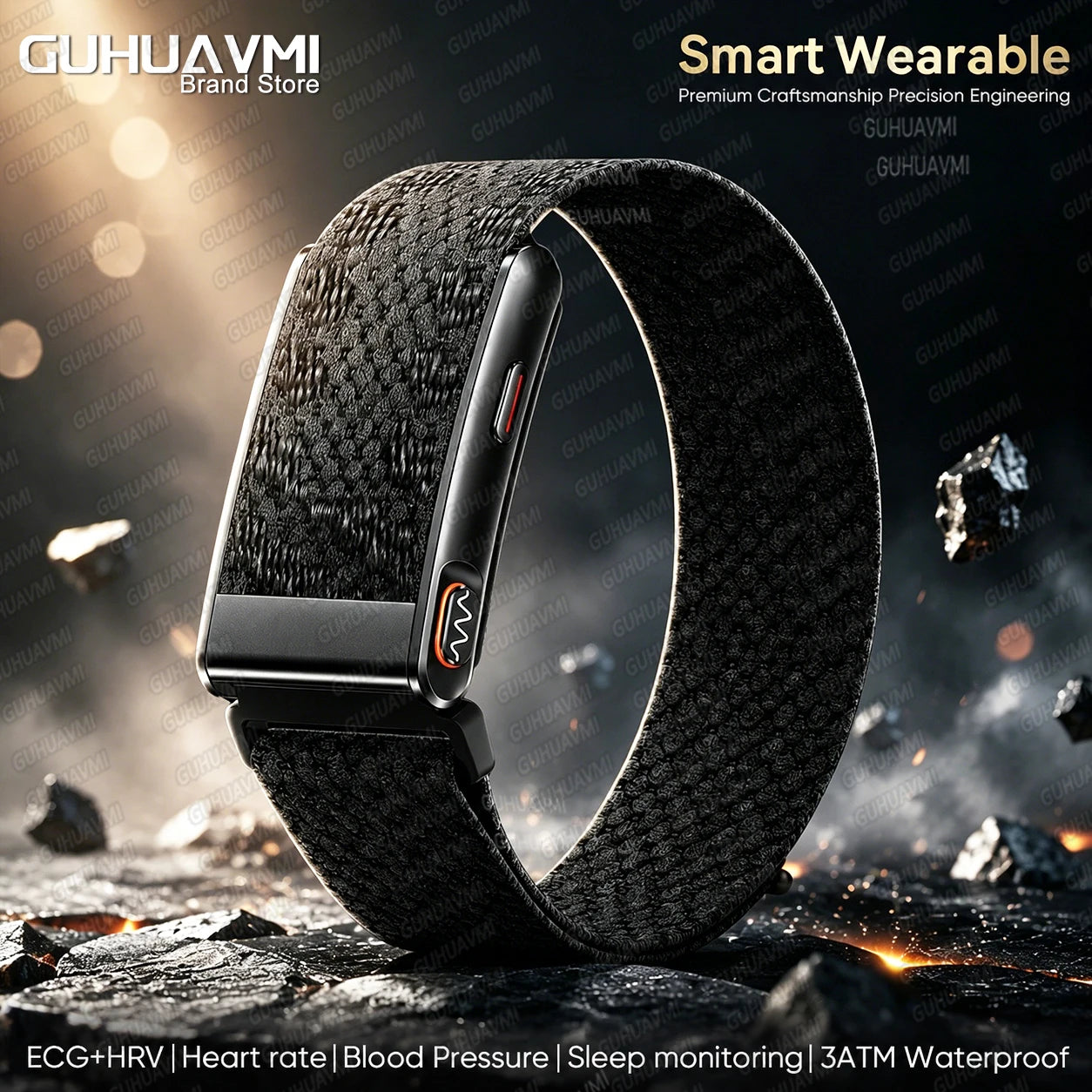 New Fitness Tracker ECG Heart Rate Smart Bracelet Blood Pressure Blood oxygen Sleep 24/7 Monitoring SMS Call Reminder Smart Band
