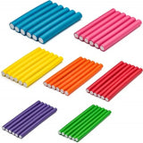 10pcs Foam Heatless Curling Rod Soft  Bendy Twist Curls Tool Sponge Hair Curlers Rollers DIY Hair Styling Tools Set Random Color