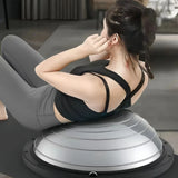 46cm High Quality Yoga Balance Ball Strong Half Home Gym Fitness Ball Explosion-Proof Pilates Fitball Wave Speed Ball