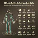 Smart Bioimpedance Scale Smart Body Composition Scale Digital Scale Body Fat Weight Scale Balance Bioimpedance Scale