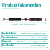 Door mounted horizontal bar home indoor fitness equipment without punching pull up single and parallel bar door frame trainer