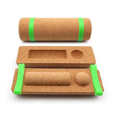 Cork Yoga Blocks Ankle Balance Board Premium Cork Wobble Board Foot Roller Split Half Round Design Yoga Pilates Equipmen
