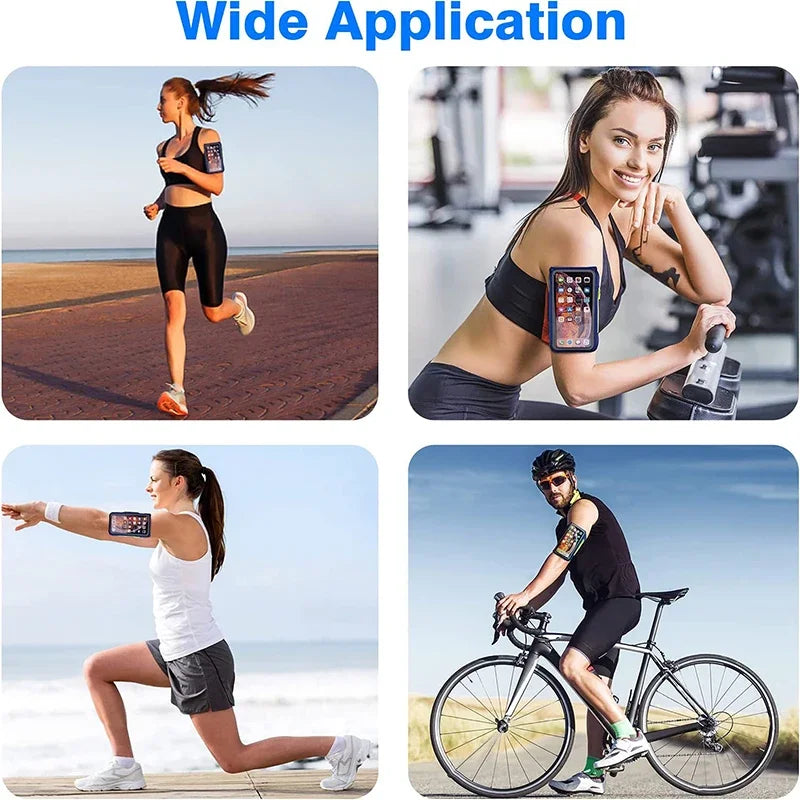 HAISSKY Running Sport Armbands For iPhone 17 16 15 14 13 Pro Max 15 Plus 16e 17 Air  iphone 11 case Pocket Arm Bag Pouch
