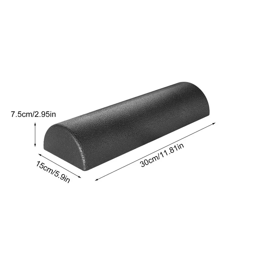 Half Round Yoga Column Roller Tool Muscle Relaxation Balance Training Roller Block Foam Massage Roller Stick for Pilates Sport