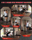 Heavy Duty Power Tower Pull Up Bar Free-Standing Dip Station 200KG Home Gym Multi-Function Strength Training Fitness Equipment
