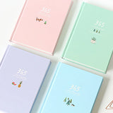 365 Planner Notebook Colorful Inner Page Illustration Daily Yearly Plan Diary Book Record Life Agenda Journal Notepads
