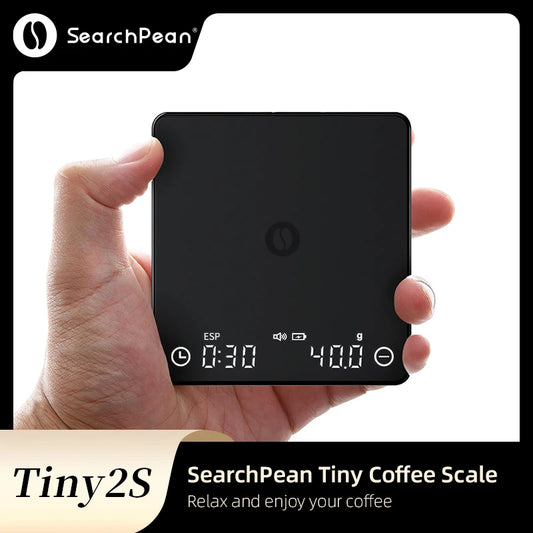 SearchPean/SongBean Tiny2S/Tiny3C Espresso Coffee Kitchen Scale Mini Smart Timer USB 2kg/0.1g Send Pad Man Woman Gift