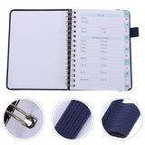 Address Phone Book with Alphabet Tabs Hardcover Spiral Notebook with A-Z Tab A6 Size Password Keeper Journal Notebook for Office