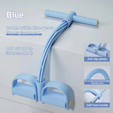 2PCS Multi-Functional Four-Tube Pedal Tensioner Yoga Elastic Band 6 Ropes Resistance Bands Pilates Strap Removable Yoga