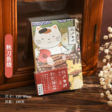 Pocket Notebook Cartoon Cat Japanese Style Notepad Portable Planner Journal Diary Kawaii Stationery School Supplies