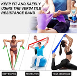 Length 150cm Yoga Pilates Stretch Resistance Band For Gym Fitness Exercise Band Training Elastic Rubber Rubber